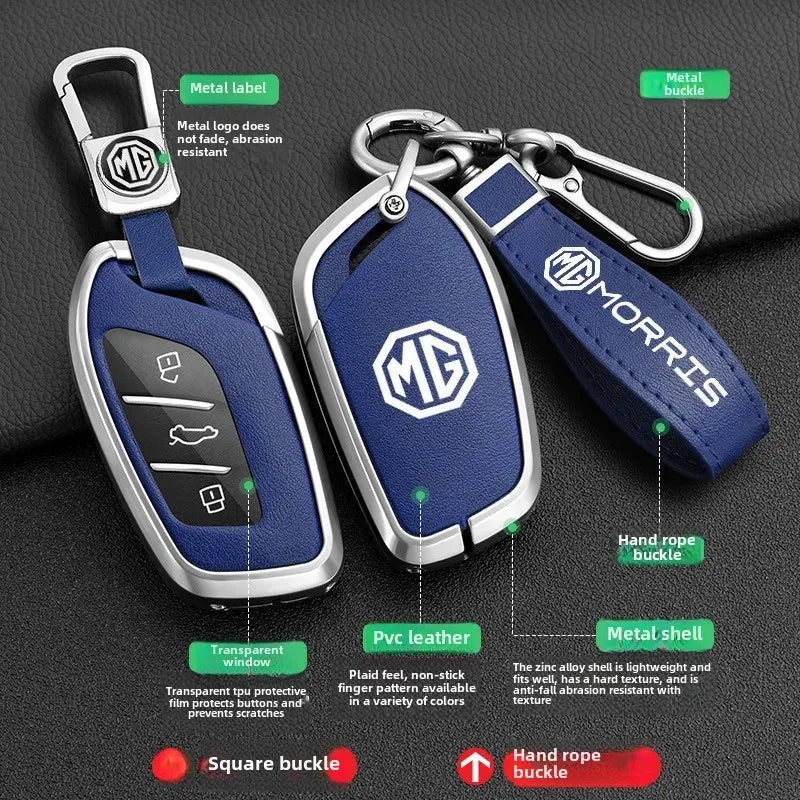 Luxury Car Key Case For 2021 Model New Crown 5 Key Cover Shell Second Generation MG5 For MG 4 2023 Mg4 Ev MG HS GT ZS EV ZX MG6