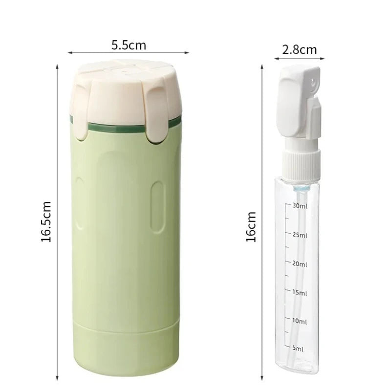 Leak Proof 4 In 1 Travel Dispenser Portable Refillable Travel Container Lightweight Storage Bottle For Shampoo Conditioner
