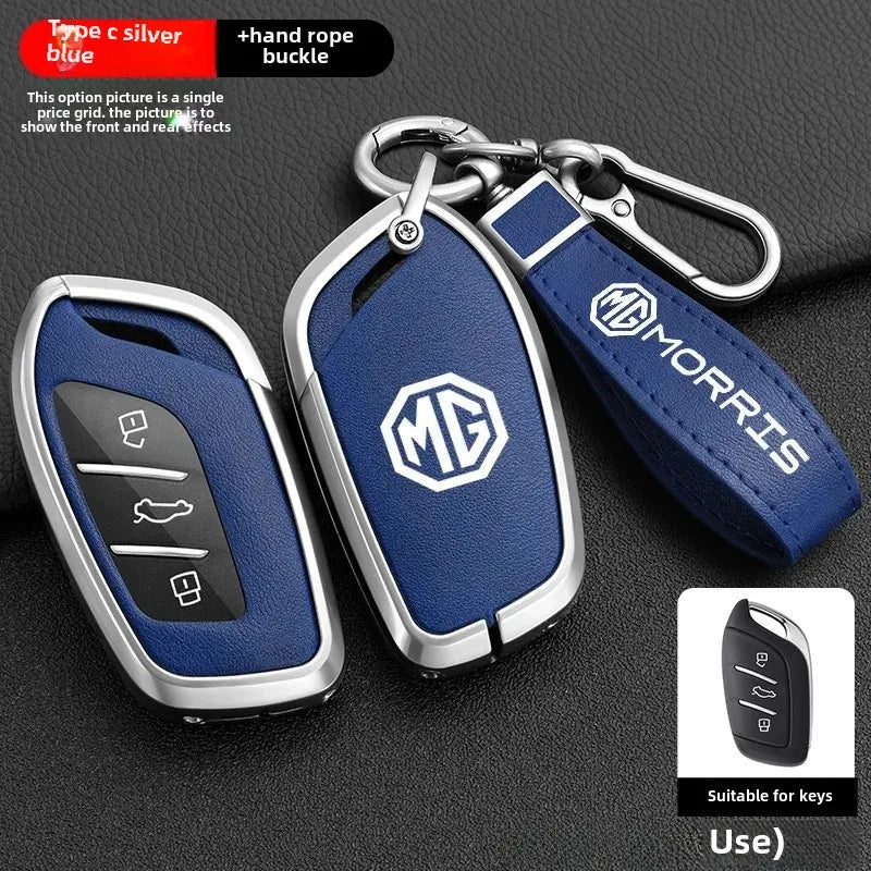 Luxury Car Key Case For 2021 Model New Crown 5 Key Cover Shell Second Generation MG5 For MG 4 2023 Mg4 Ev MG HS GT ZS EV ZX MG6