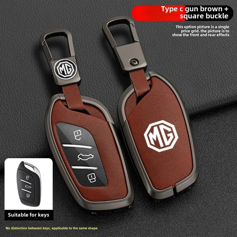 Luxury Car Key Case For 2021 Model New Crown 5 Key Cover Shell Second Generation MG5 For MG 4 2023 Mg4 Ev MG HS GT ZS EV ZX MG6