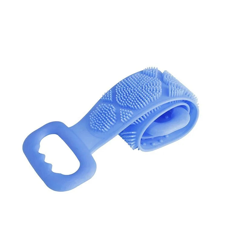 Body Sponge Silicone Back Brushes Bath Towels Scrubber Rubbing Back Peeling Massage Shower Belt Extended Skin Clean Brushes