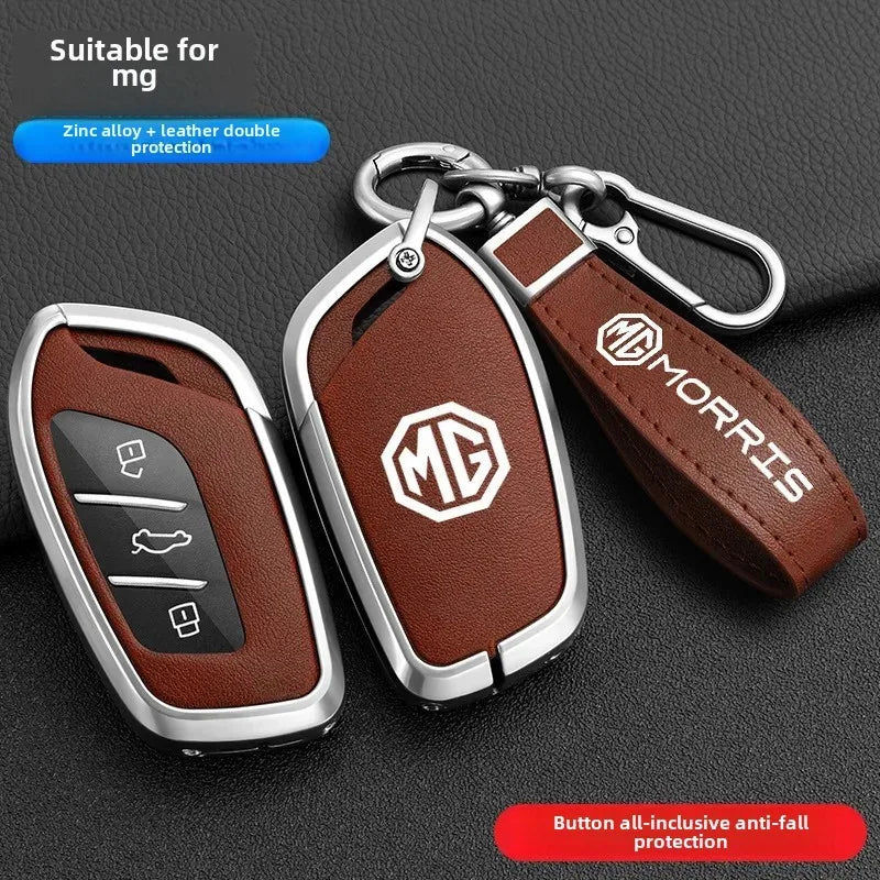 Luxury Car Key Case For 2021 Model New Crown 5 Key Cover Shell Second Generation MG5 For MG 4 2023 Mg4 Ev MG HS GT ZS EV ZX MG6