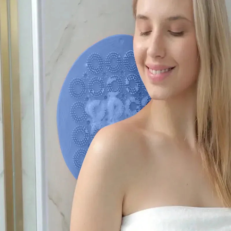 1pcs Back Scrubber For Shower, Back Exfoliating Bath Wash Pad,Suction Cup Back Scrubber For Shower Wall Mounted Back Scrubber