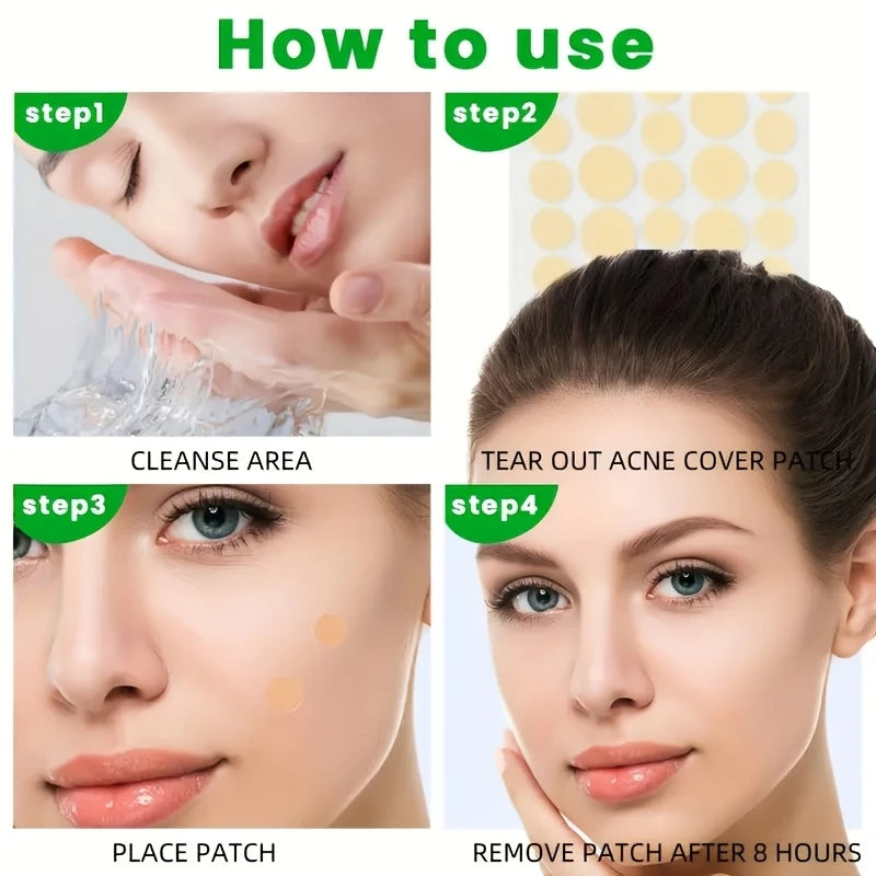 400 Count Unisex Adult Pimple Patch Set Hypoallergenic Spot Stickers Invisible Blemish Cover Waterproof Non-Drying for Any Skin.