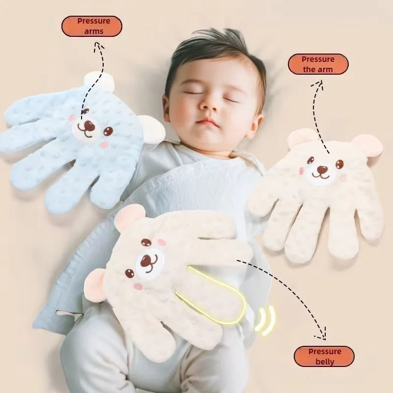 Newborn Baby Sleep Aid Palm Pillow Baby Soothing Palm Imitating Mom's Hand - Gently Patting the Palm Baby Sleep Mat
