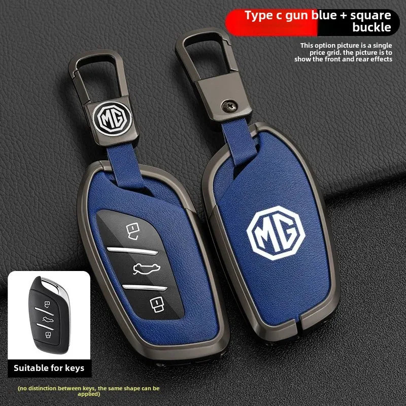 Luxury Car Key Case For 2021 Model New Crown 5 Key Cover Shell Second Generation MG5 For MG 4 2023 Mg4 Ev MG HS GT ZS EV ZX MG6