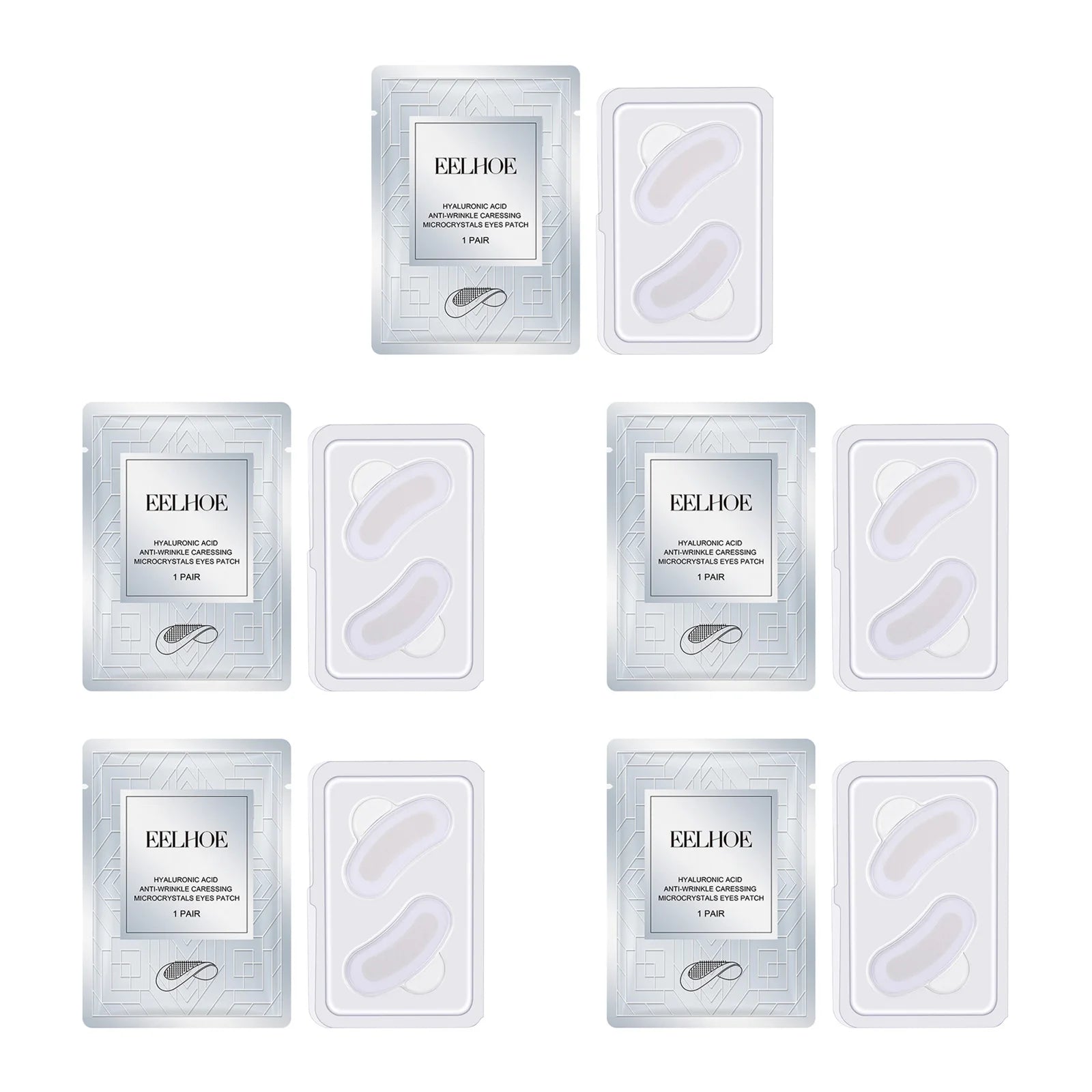 Micro-needle Eye Patch Hyaluronic Acid Anti-Wrinkle Fade Eye Fine Lines Moisturizing 0.25mm Caressing Microcrystals Eyes Patch