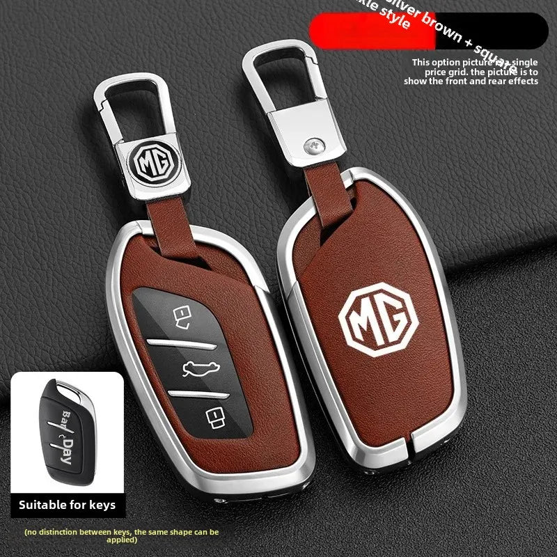 Luxury Car Key Case For 2021 Model New Crown 5 Key Cover Shell Second Generation MG5 For MG 4 2023 Mg4 Ev MG HS GT ZS EV ZX MG6