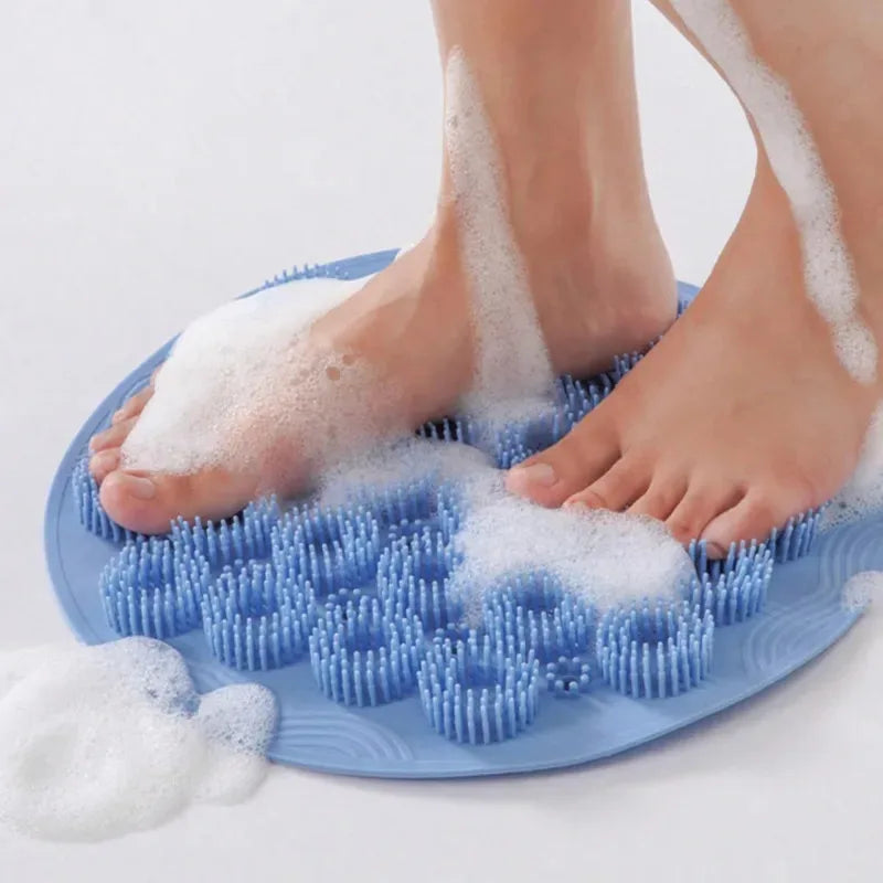 1pcs Back Scrubber For Shower, Back Exfoliating Bath Wash Pad,Suction Cup Back Scrubber For Shower Wall Mounted Back Scrubber