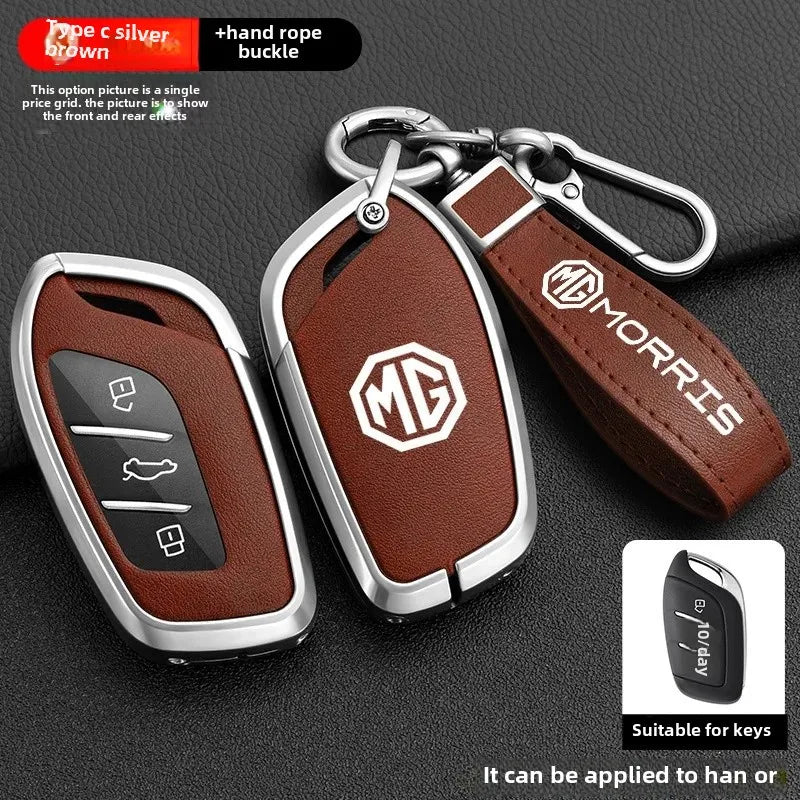 Luxury Car Key Case For 2021 Model New Crown 5 Key Cover Shell Second Generation MG5 For MG 4 2023 Mg4 Ev MG HS GT ZS EV ZX MG6