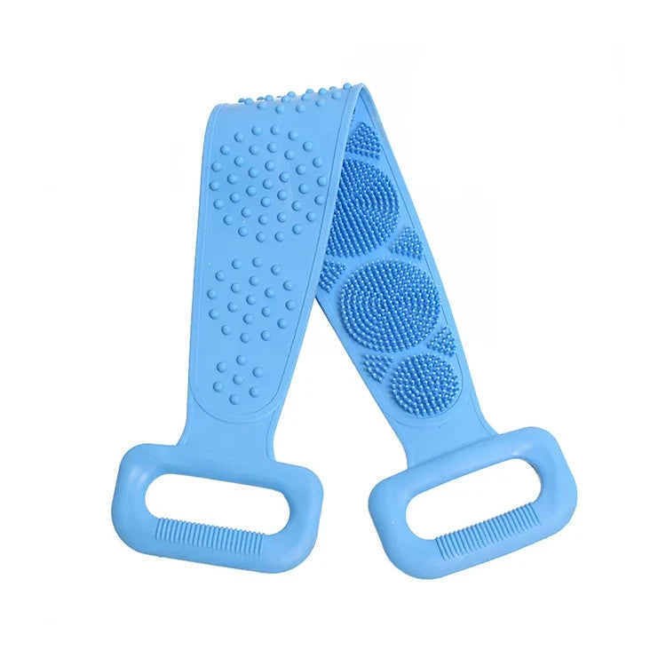 Body Sponge Silicone Back Brushes Bath Towels Scrubber Rubbing Back Peeling Massage Shower Belt Extended Skin Clean Brushes