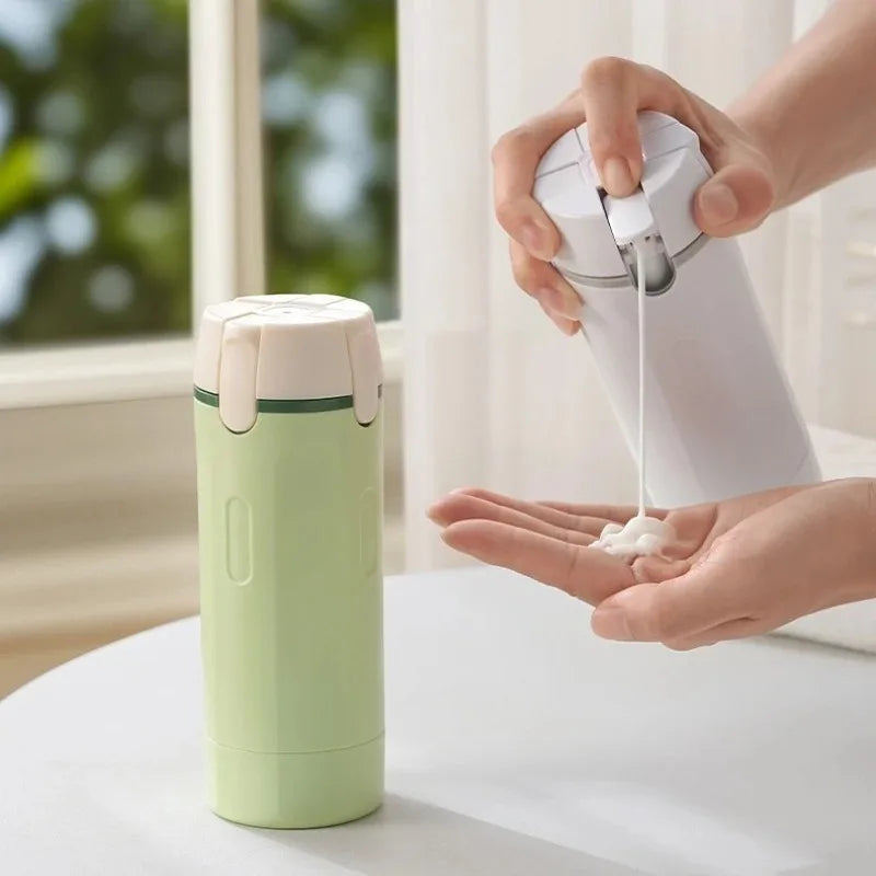 Leak Proof 4 In 1 Travel Dispenser Portable Refillable Travel Container Lightweight Storage Bottle For Shampoo Conditioner