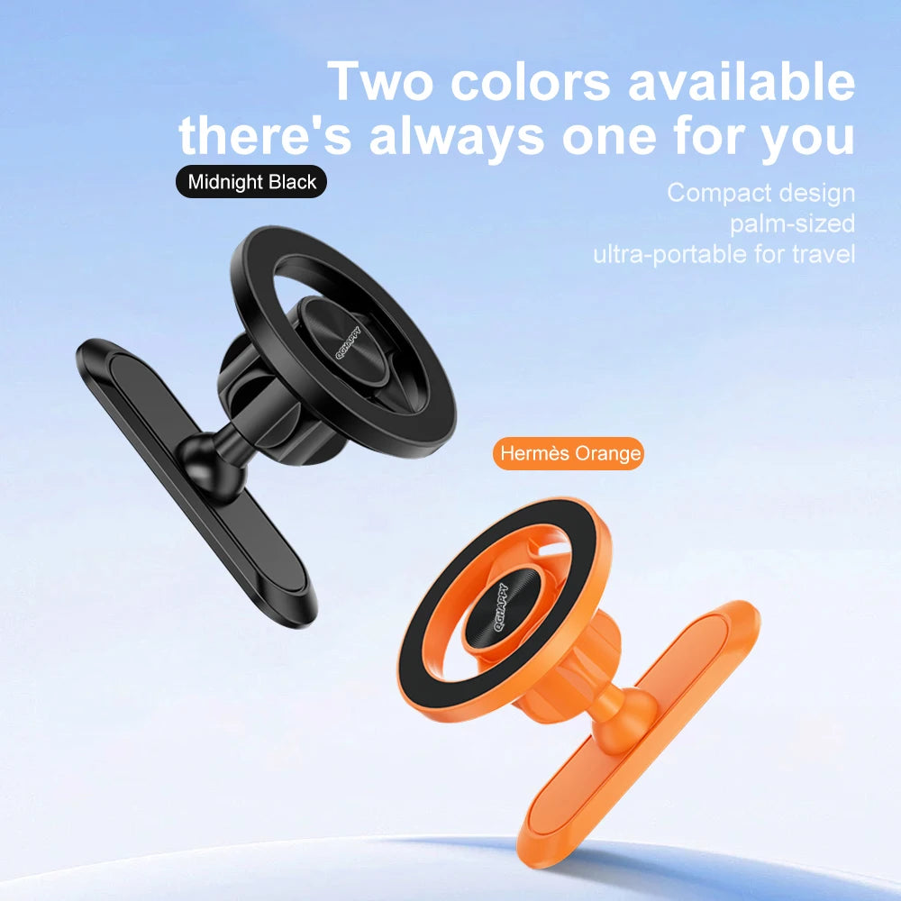 MagSafe Magnetic Phone Holder Double-Sided Strong Magnetic Stand 360° Rotating Anti Shake Metal Phone Mount for Golf Cart Gym