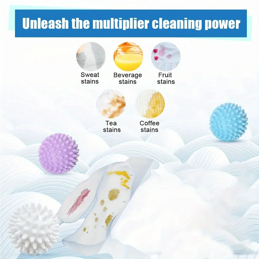 Reusable Laundry Balls 6/1Pcs - Anti-Winding Dryer & Washing Machine Balls - Household Cleaning Tools for Tangle-Free Laundry