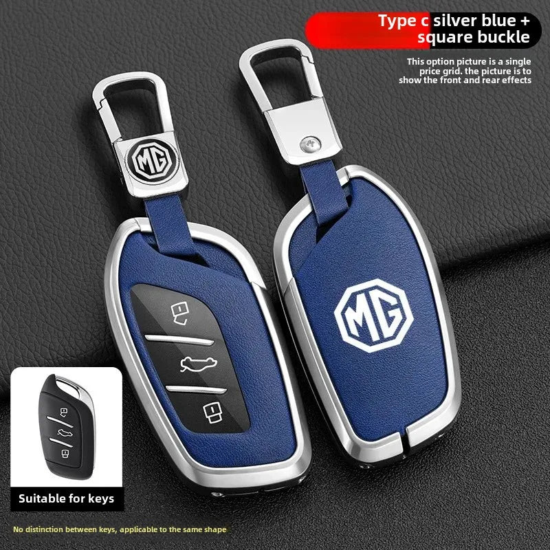 Luxury Car Key Case For 2021 Model New Crown 5 Key Cover Shell Second Generation MG5 For MG 4 2023 Mg4 Ev MG HS GT ZS EV ZX MG6