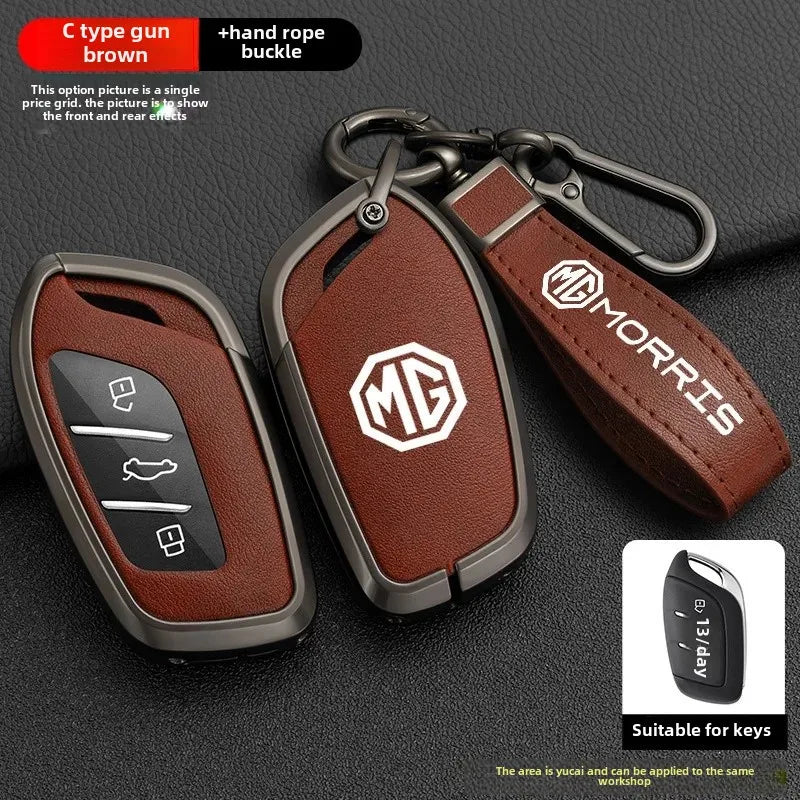 Luxury Car Key Case For 2021 Model New Crown 5 Key Cover Shell Second Generation MG5 For MG 4 2023 Mg4 Ev MG HS GT ZS EV ZX MG6