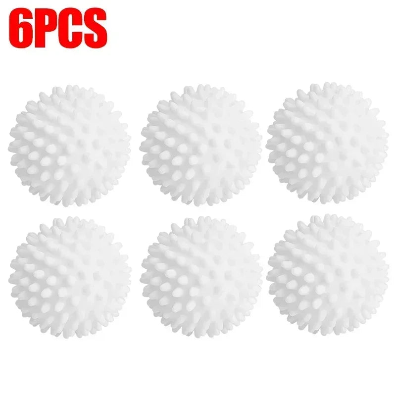 Reusable Laundry Balls 6/1Pcs - Anti-Winding Dryer & Washing Machine Balls - Household Cleaning Tools for Tangle-Free Laundry