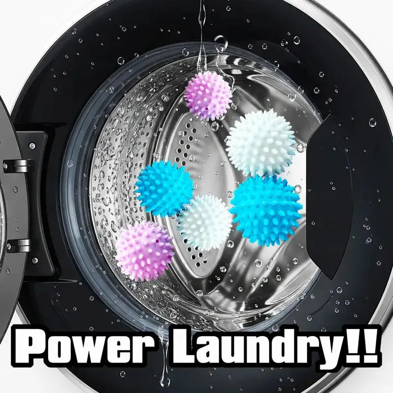 1-12pcs Laundry Balls Anti-Winding Magic Laundry Balls Drying Cleaning Ball Reusable Household Washing Machine Clothes Softener