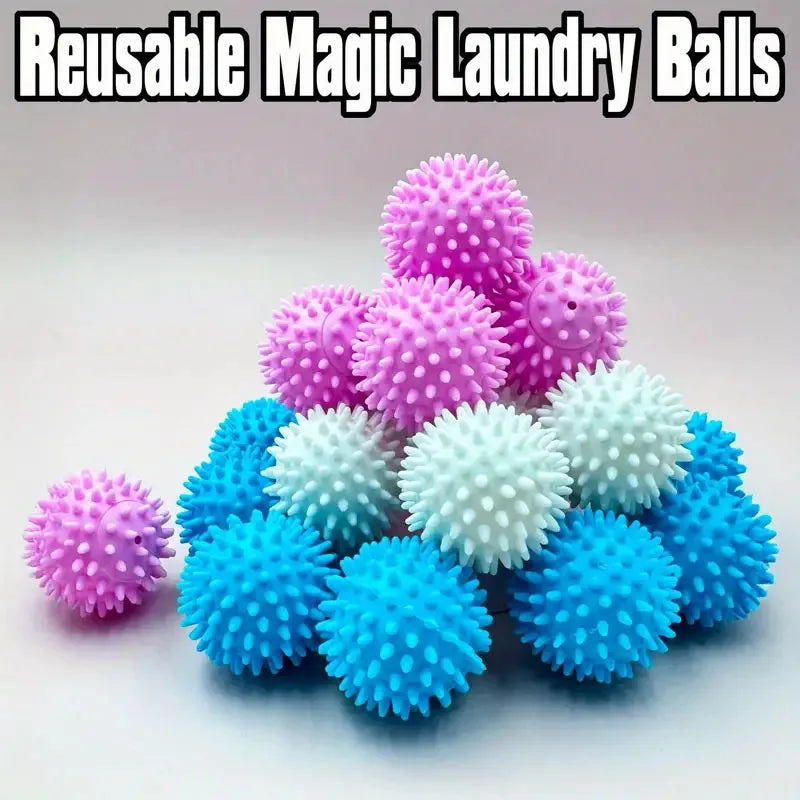 1-12pcs Laundry Balls Anti-Winding Magic Laundry Balls Drying Cleaning Ball Reusable Household Washing Machine Clothes Softener