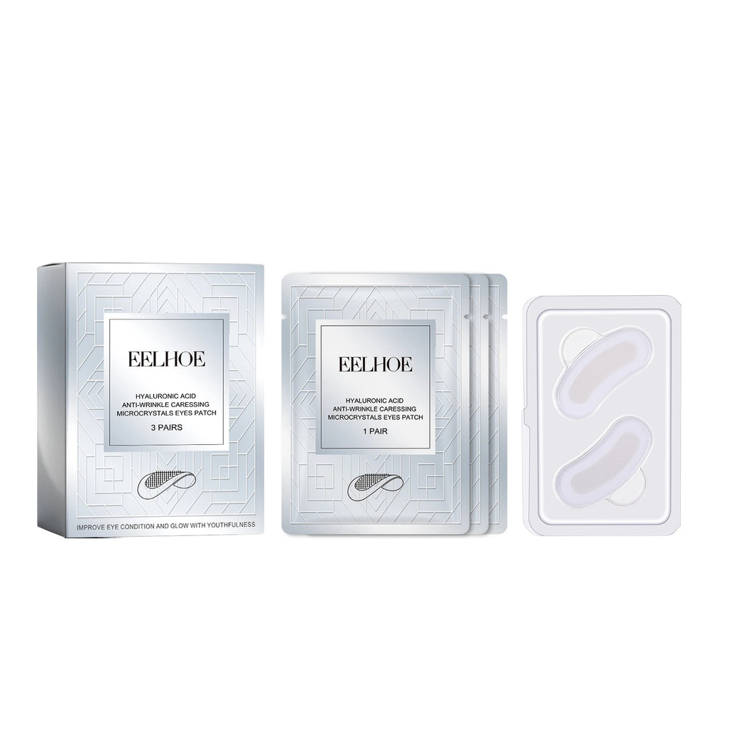 Micro-needle Eye Patch Hyaluronic Acid Anti-Wrinkle Fade Eye Fine Lines Moisturizing 0.25mm Caressing Microcrystals Eyes Patch